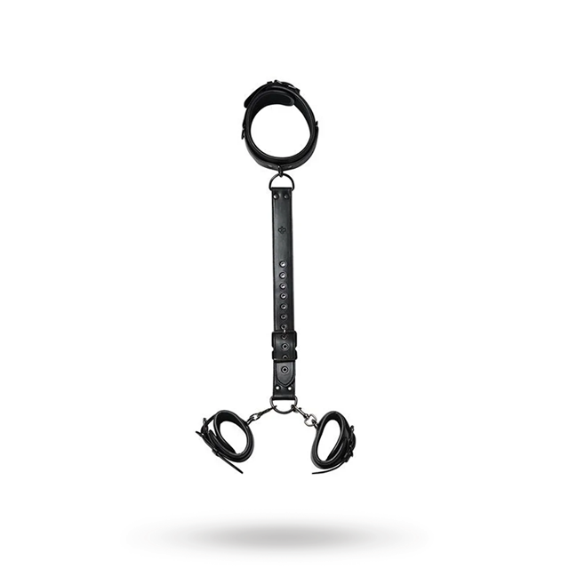 Locking Harness Bondage Collar & Wrist Restraints