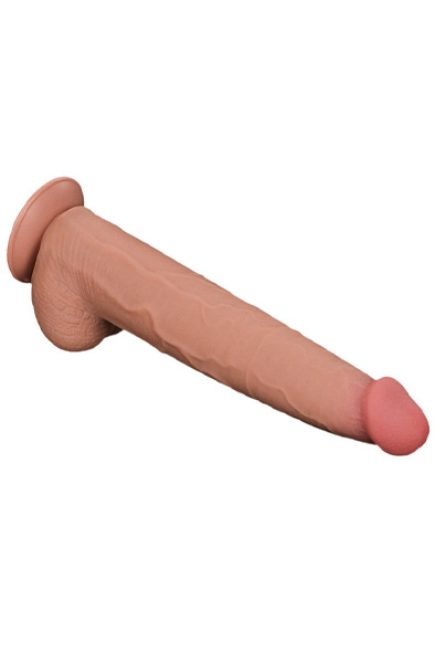 Dual Layer Sliding Skin Dildo 34 cm