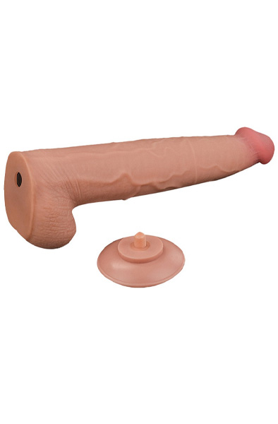 Dual Layer Sliding Skin Dildo 34 cm