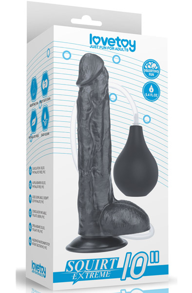 Squirt Extreme Dildo Black 25,5cm