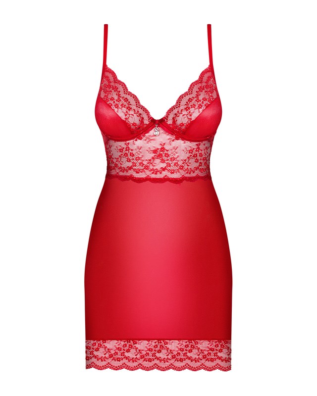 LOVICA - RED CHEMISE & THONG