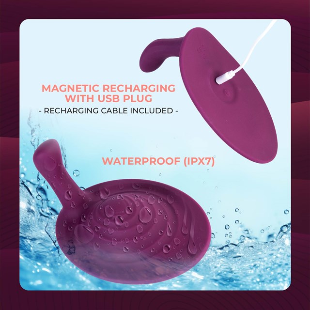 Dual Motors Silicone Massaging Pad Purple