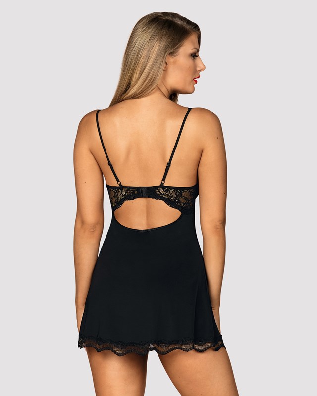 LUVAE - BLACK BABYDOLL & THONG