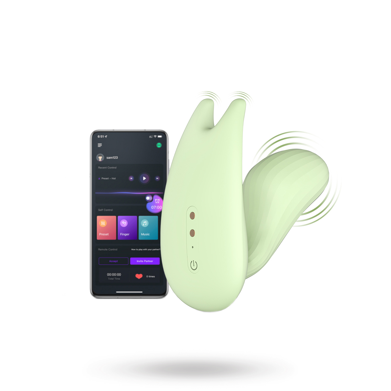 MAGIC MOTION - UMI SMART WEARABLE DUAL MOTOR VIBRATOR GREEN