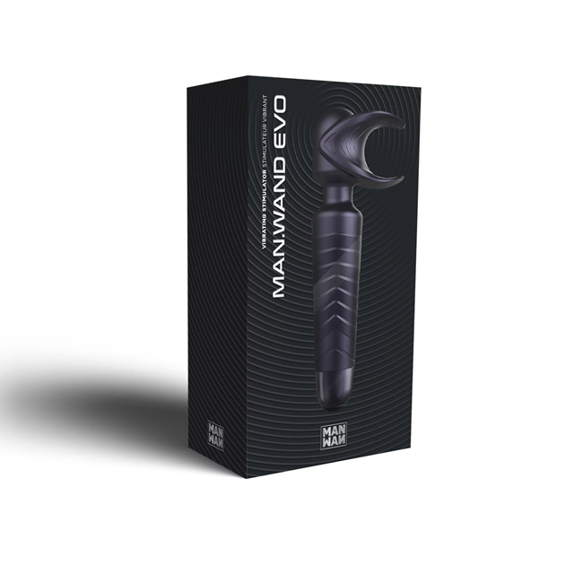 MAN.WAND BLACK PLUM RECHARGEABLE MASTURBATOR