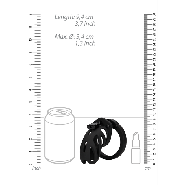 MANCAGE #24 CHASTITY 9cm - COCK CAGE Black