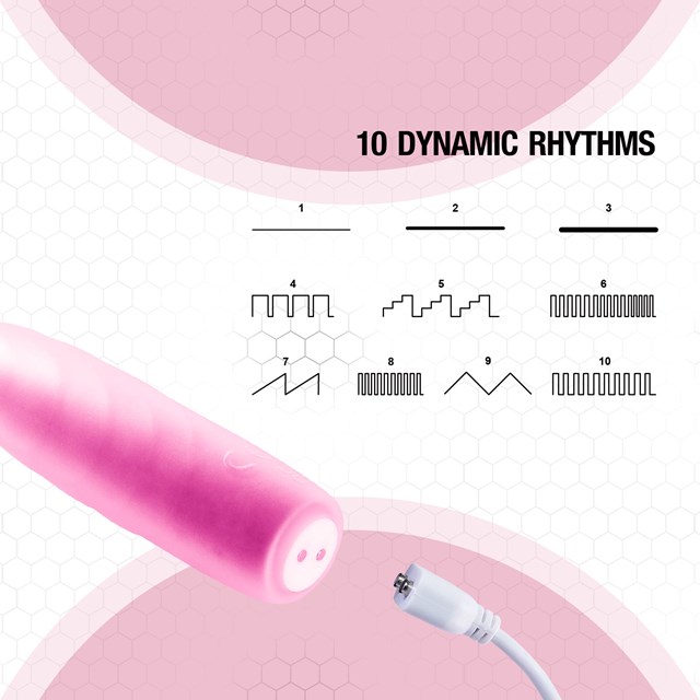 Mini Lust Silicone Vibrating Bullet Pink