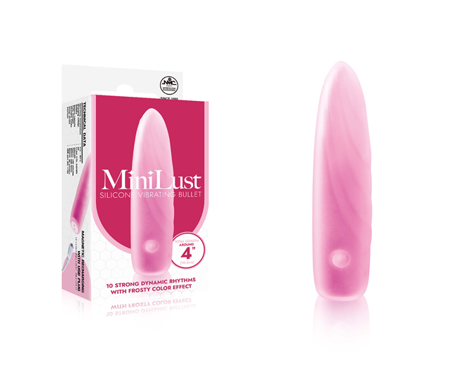 Mini Lust Silicone Vibrating Bullet Pink