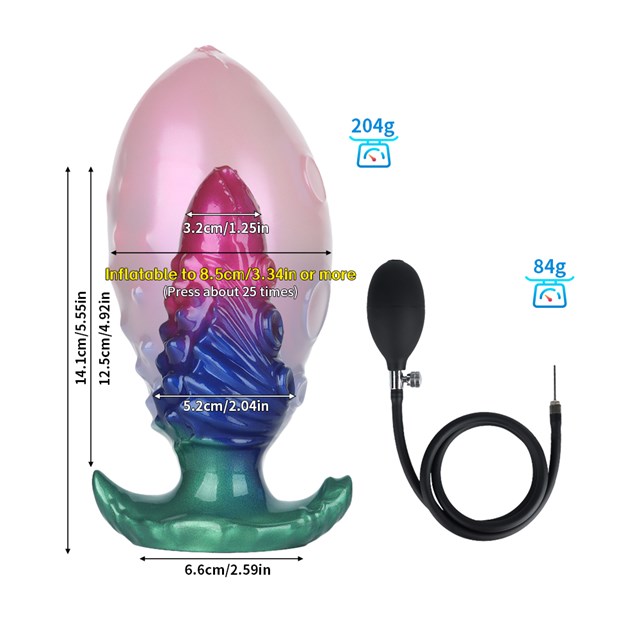 Monster Thrill Inflatable Plug 14 cm