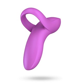 Satisfyer Bold Lover Finger Vibrator - Mørk Rosa