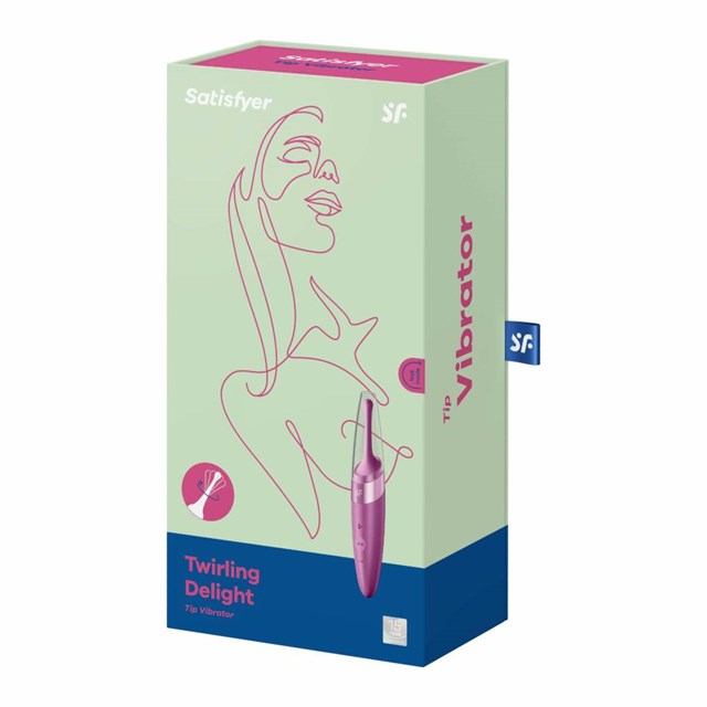 Twirling Delight Tip Vibrator - Berry