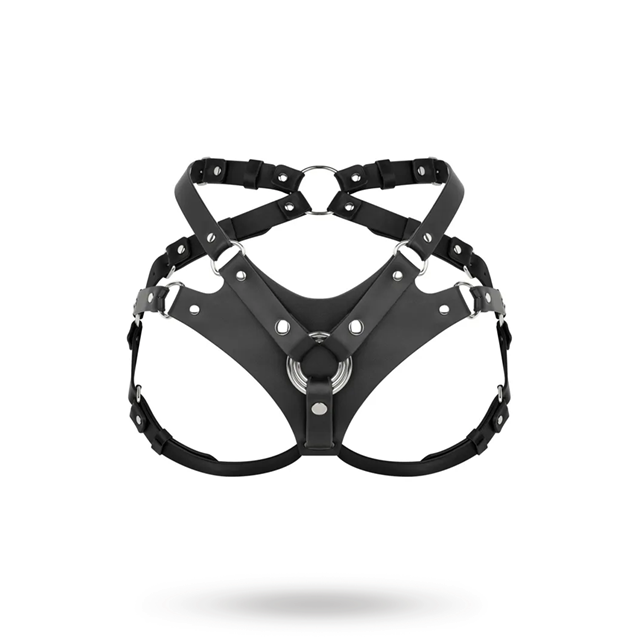 PU Leather Harness Black