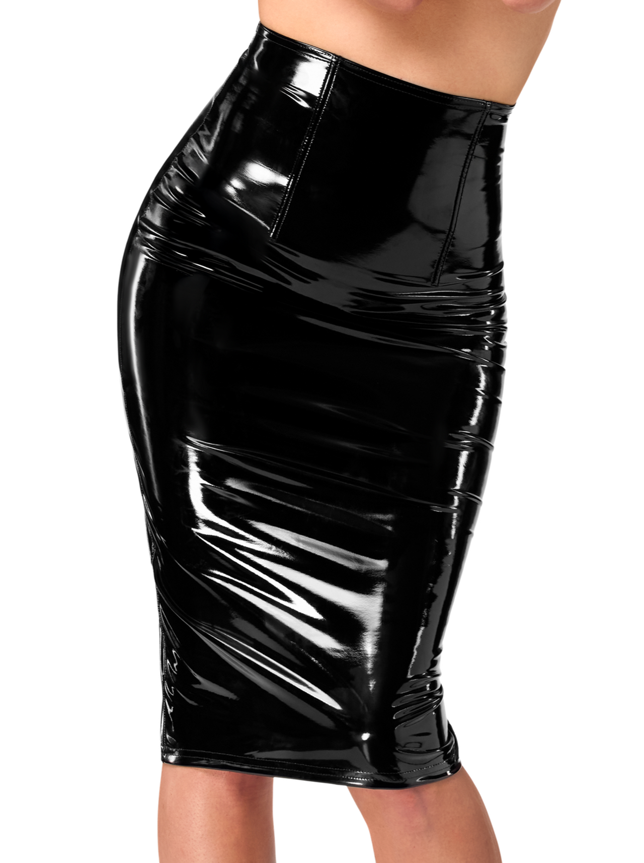 Black PVC pencil skirt - The Discipline