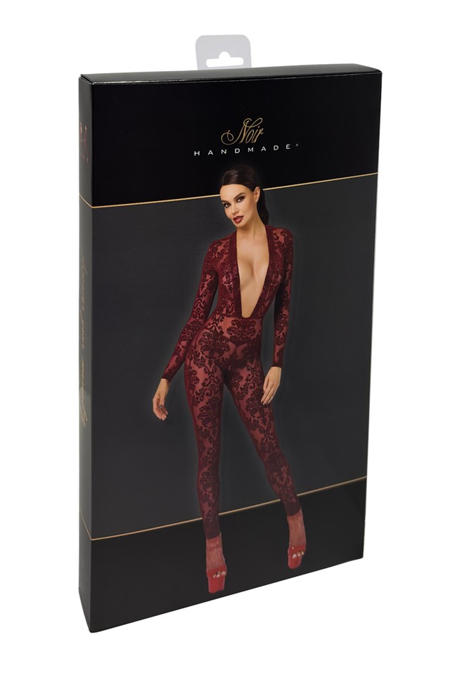 F382 Kink Royal Catsuit Burgundy