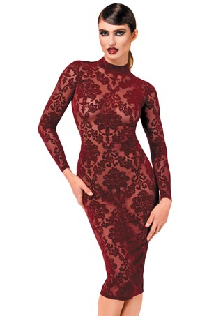 F384 Kink Royal Midi Dress