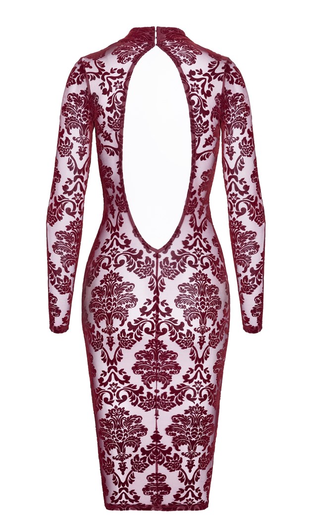 F384 Kink Royal Midi Dress