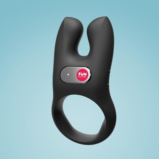 NŌS - Cock Ring with Clitoris Stimulator - Black