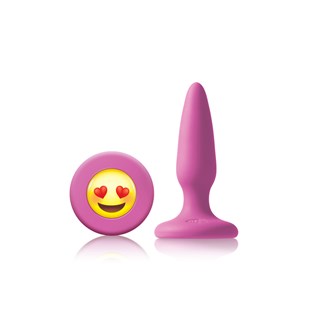 Moji's Ily Rosa Mini Silikon Plugg Med Emoji