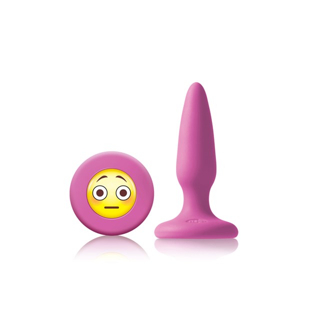 Moji's OMG Rosa Mini Silikon Plugg med Emoji