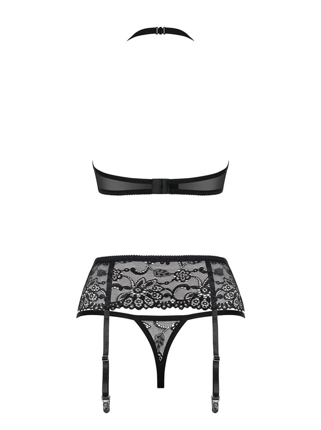 838 - Svart Lingerie-sett
