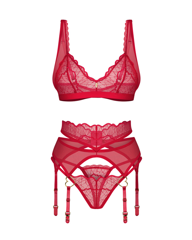 Cupide Desir 3-pcs Set Red