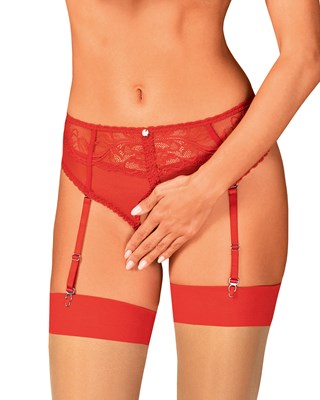 Dagmarie - Red Panties With Garters