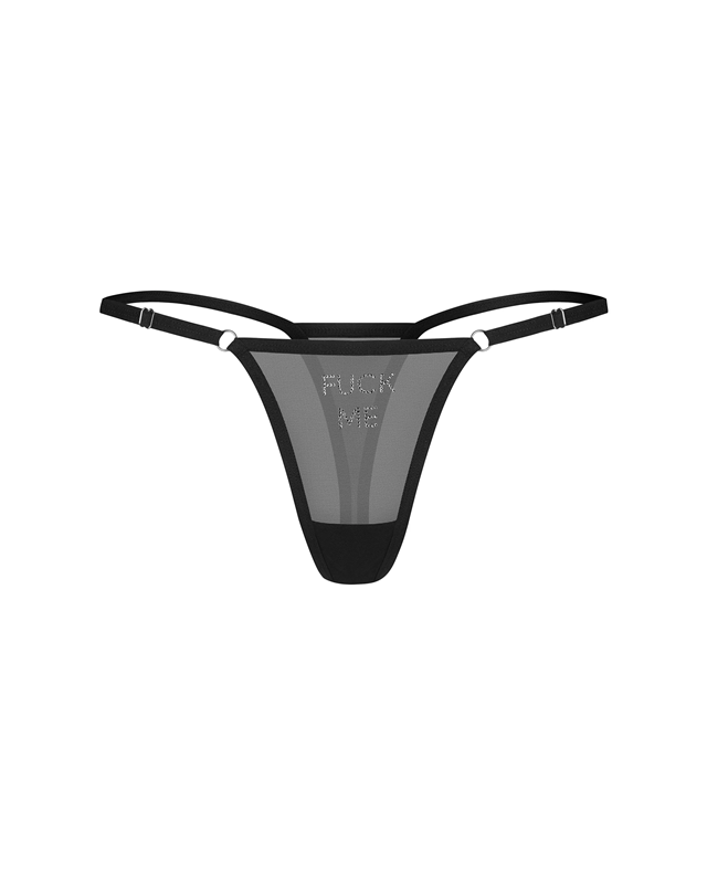 Violami Fuck Me Thong Black
