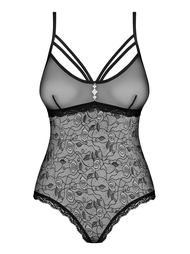 818 - Svart Blondeteddy