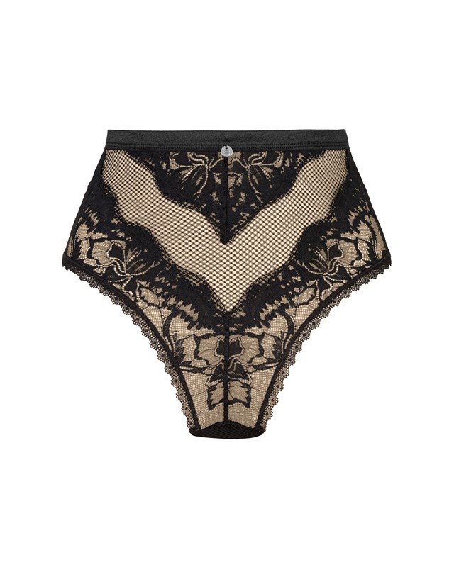 OLVIDIA - BLACK SEE-THROUGH PANTIES