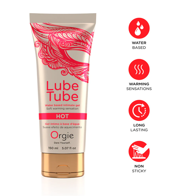 Lube Tube Hot - Water-Based Intimate Gel With Warming Effect 150ml
