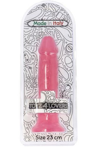 Ottavio Dildo Transparent Pink 23 cm