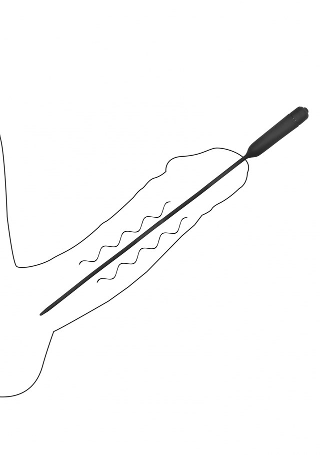 Urethral Sounding Extra Long Silicone Vibrating Bullet Plug