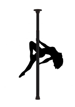 Strippestang - Svart