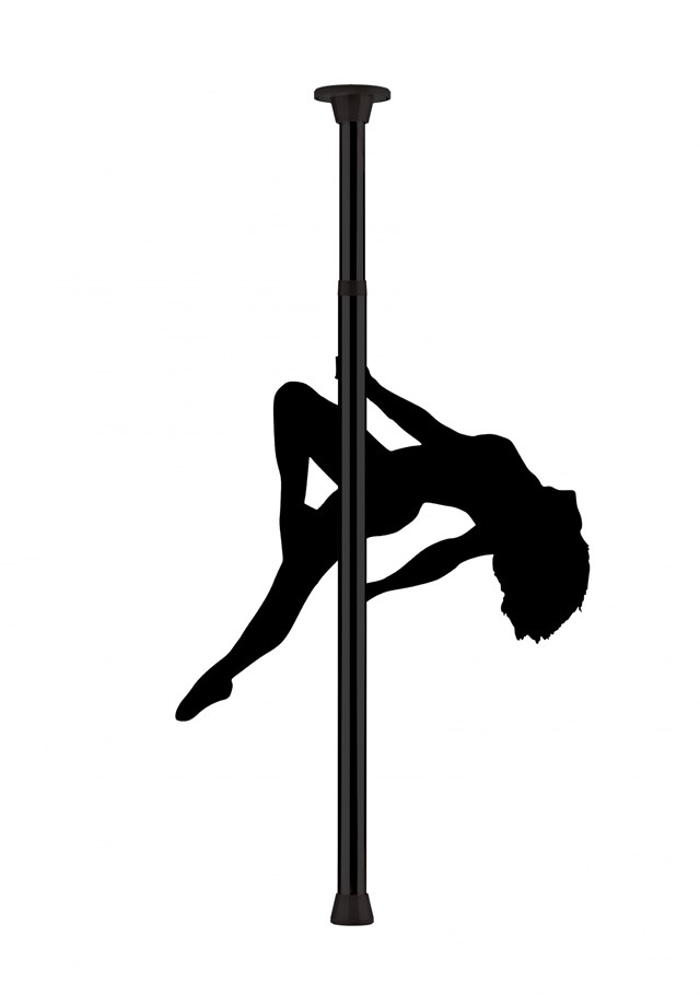 Strippestang - Svart