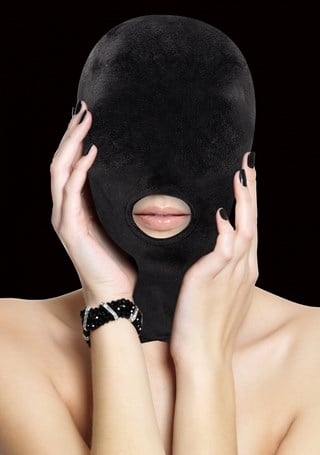 Velvet & Velcro Maske Med Munnåpning