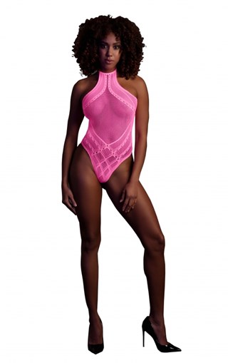 Pink Body With Halter Neck