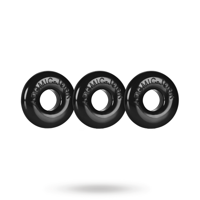 Ringer Cock Rings 3-Pack Black