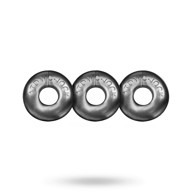 Ringer Cock Rings 3-Pack Silver Steel