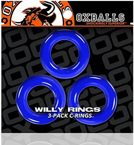 Willy Rings Cock Rings Blue 3-pack
