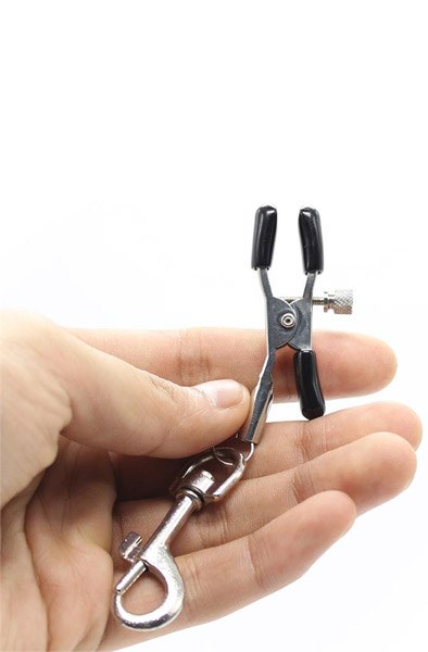 Fetish Addict Nipple Clamp med krok