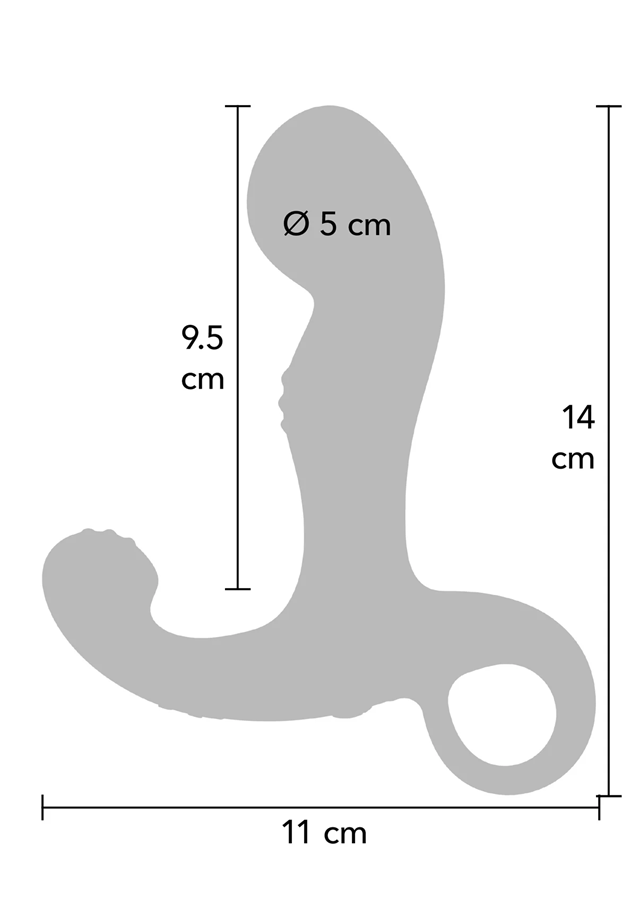 P-spot Tapper Plug Vibrating + Remote