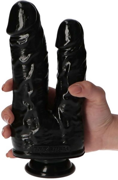 TOYZ4LOVERS Dobbel Dildo Svart 18,5 cm