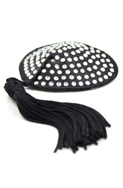 TOYZ4LOVERS Heart Shine Nipples Tassels Black