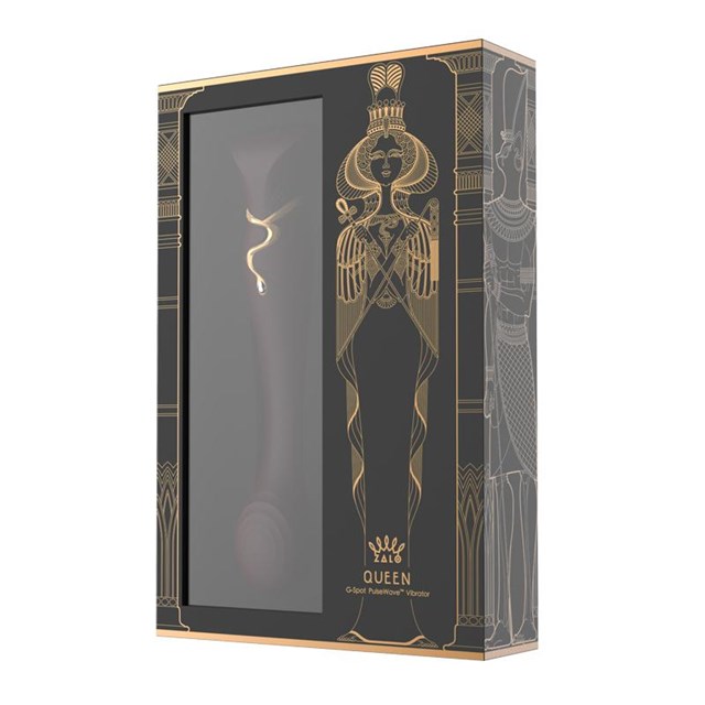 Queen G-punktvibrator med Pulse Wave & Sugefunksjon - Vinrød