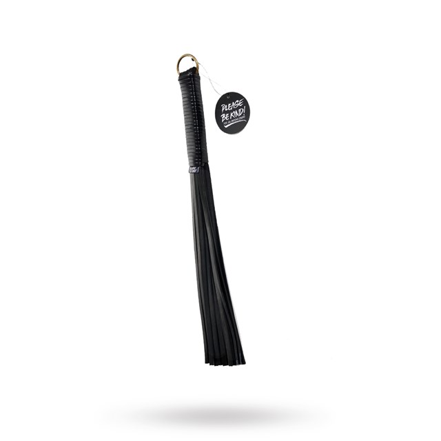 & Submit to Me Black Leather Flogger