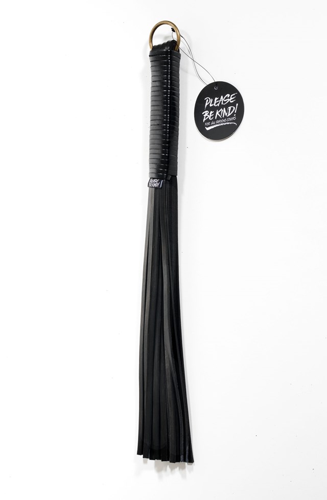 & Submit to Me Black Leather Flogger
