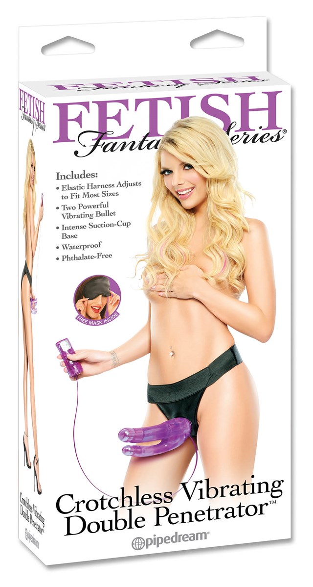 Crotchless Vibrating Double Penetrator