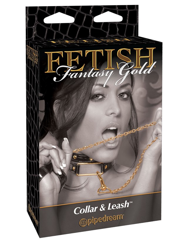 Gold Collar & Leash