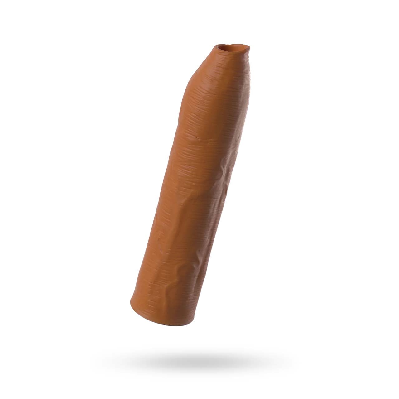 Uncut Silicone Penis Enhancer - Tan