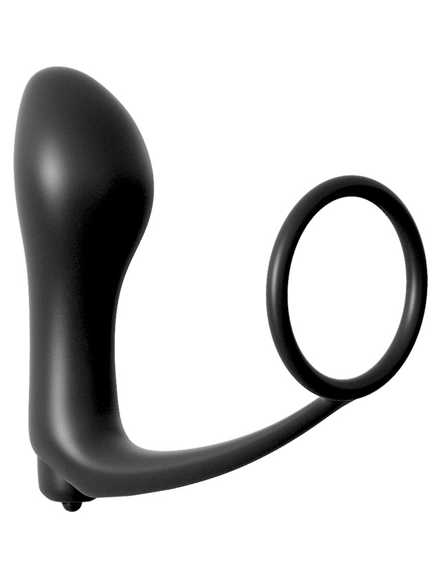 Ass-Gasm Cockring Vibrating Plug